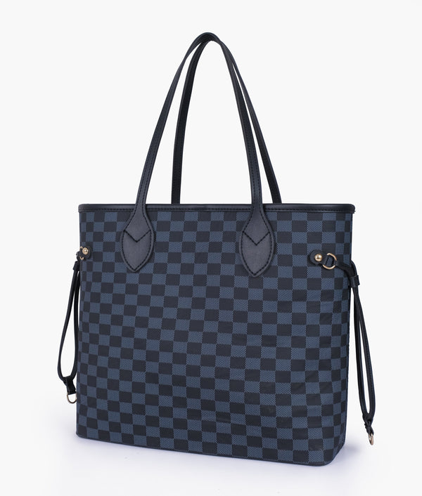 RTW - Black checkered neverfull tote bag