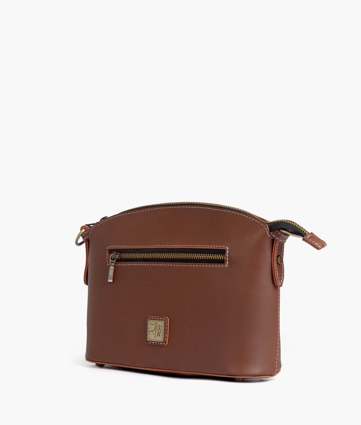 RTW - Brown dome cross-body bag