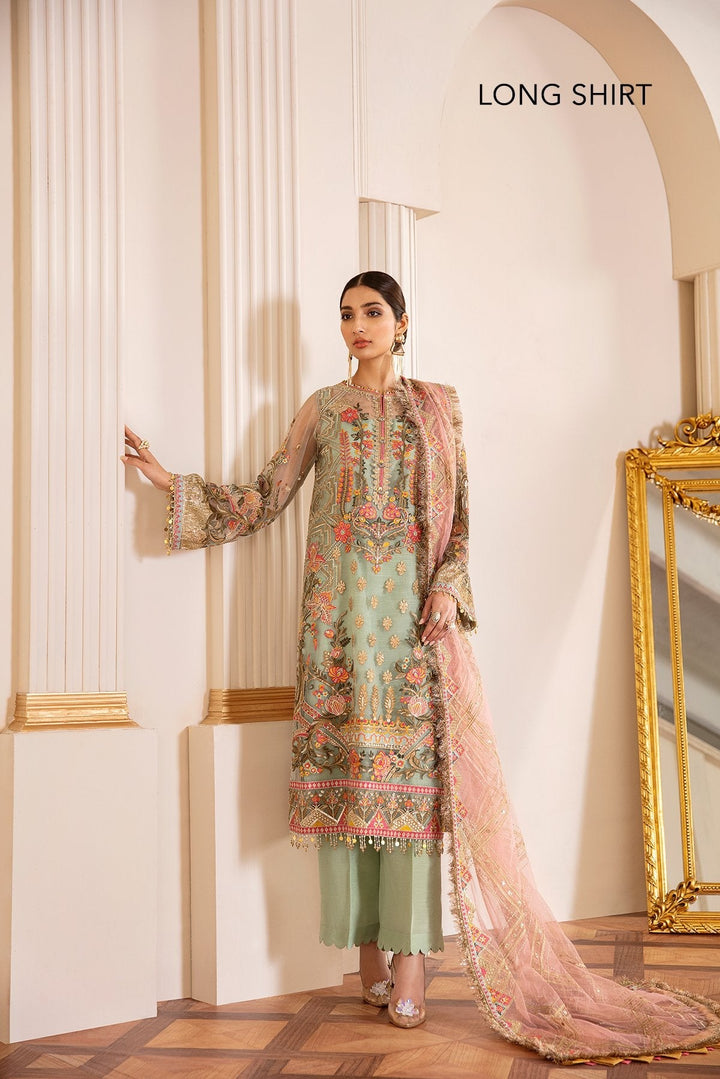 Baroque- Embroidered Lawn Suit Unstitched 3 Piece- CH07-01