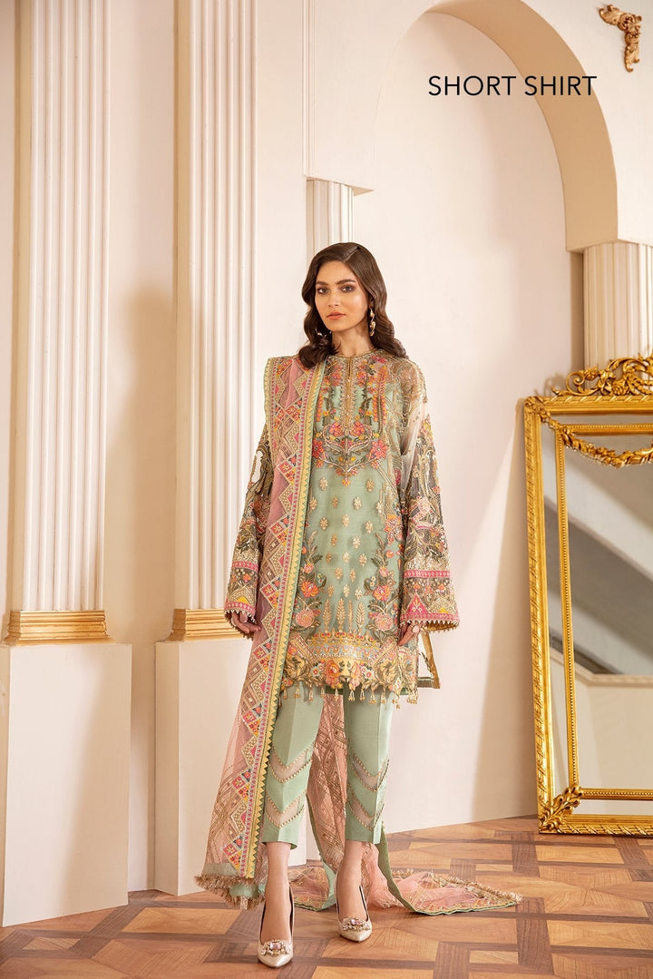 Baroque- Embroidered Lawn Suit Unstitched 3 Piece- CH07-01