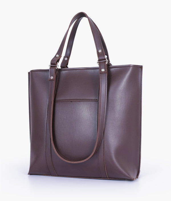 RTW - Dark brown double-handle tote bag