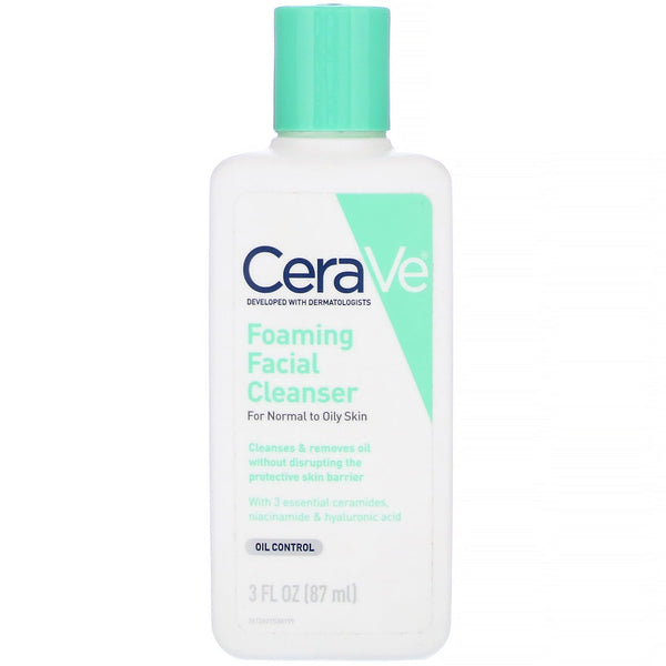 CeraVe- Foaming Facial Cleanser For Normal To Oily Skin, 87ml