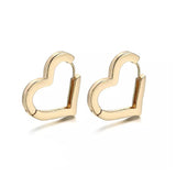 Sofnainshaikh- Jewelry -  heart steel Ear buckle