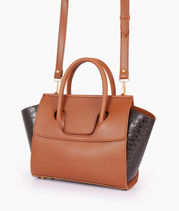 RTW - Brown trapeze handbag