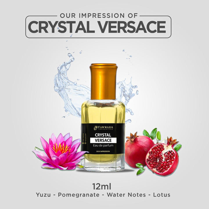 Fawwaha Fragrances- Our Impression Of Crystal Versace, 12 ml (Roller Form)