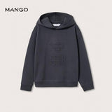 kids creation MNG Branded Charcoal Hoodie for Kids