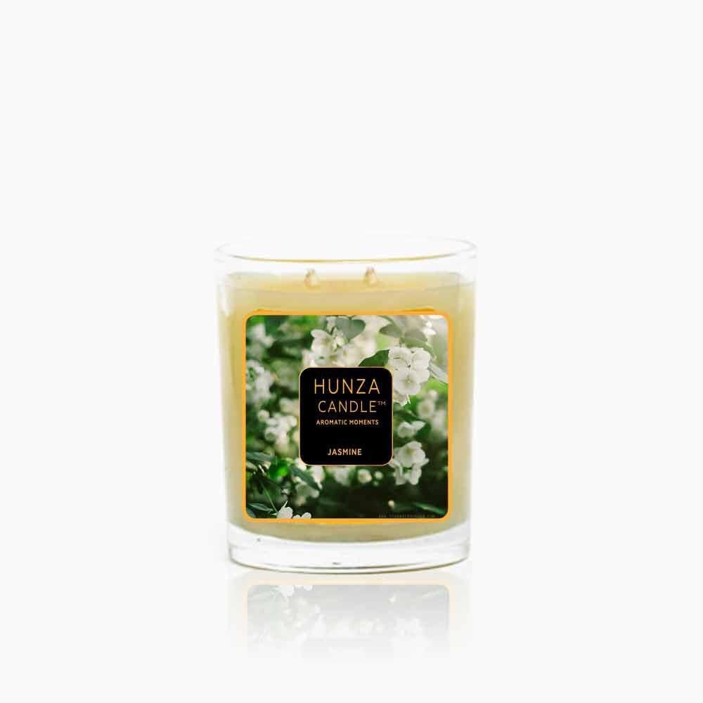 Hunza Candle- Aromatic Moment Jasmine- Glass