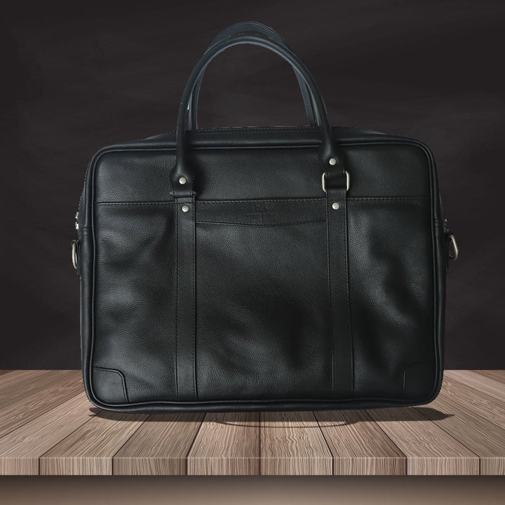 Hope Care- Classic Black Leather Bag