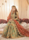 Mbroidered By Maria- B Embroidered Cotton Coral in Sea green Suit Unstitched 3 Piece