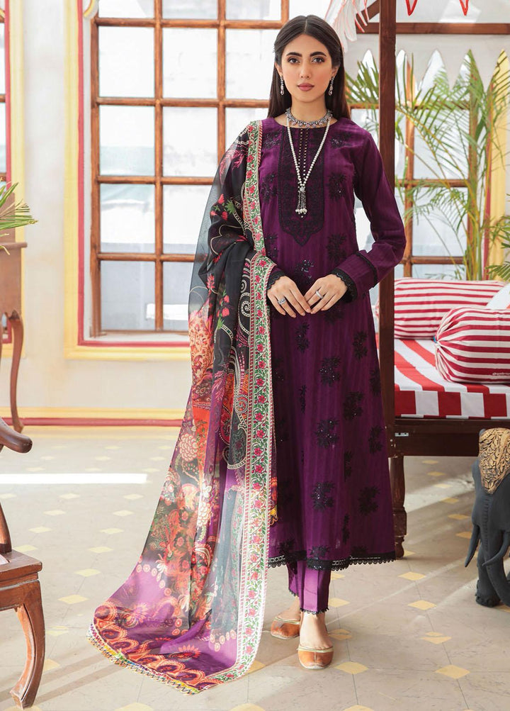 Nissa by RajBari- Embroidered Jacquard Suits Unstitched 3 Piece RB22F 10 - Festive Collection