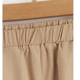 Shein-Boys Elastic Waist Solid Pants