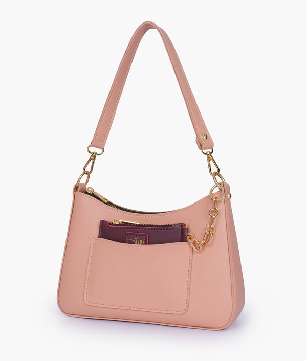 RTW - Peach hobo evening bag