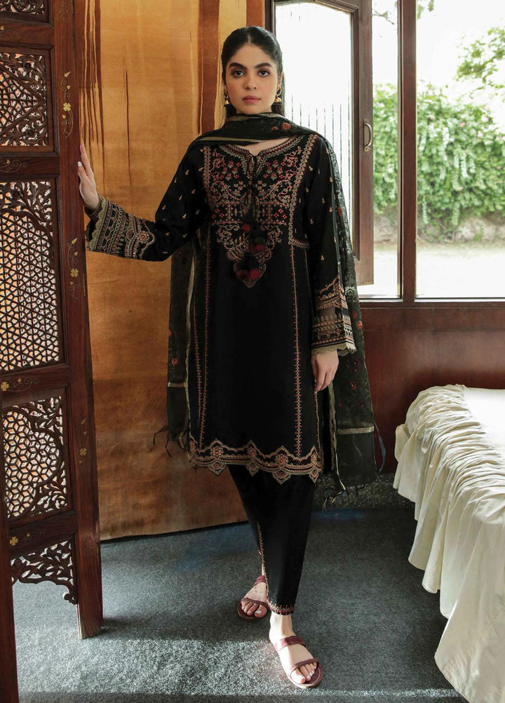 Qalamkar- Embroidered Lawn Suits Unstitched 3 Piece QLM22QD AQ 01 Zareen - Summer Collection