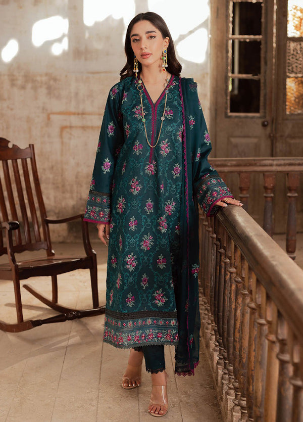 Summer Breeze By Rajbari Embroidered Lawn 3 Piece Unstitched Suit RB24SBEE-2A