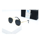 Stylex Eyewear- Hexa -  Black with Golden Frame