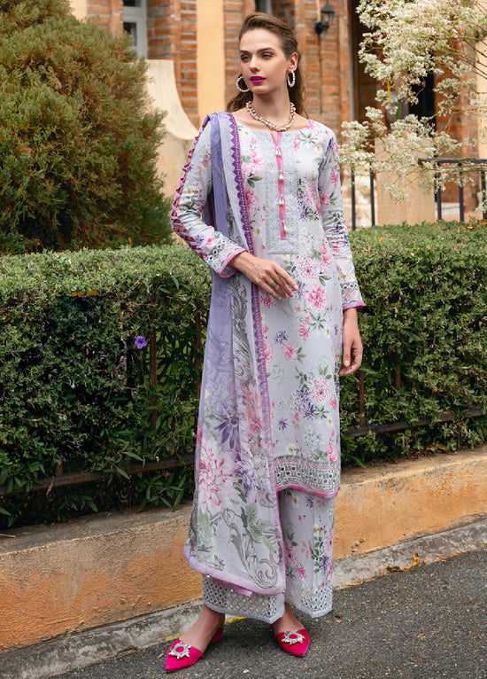 The Enchanted Garden By Gulaal Embroidered Lawn 3 Piece Unstitched Suit GL24EGL 03 VIOLETTE