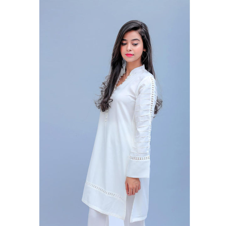 Sowear- White Two Piece Dress For Women