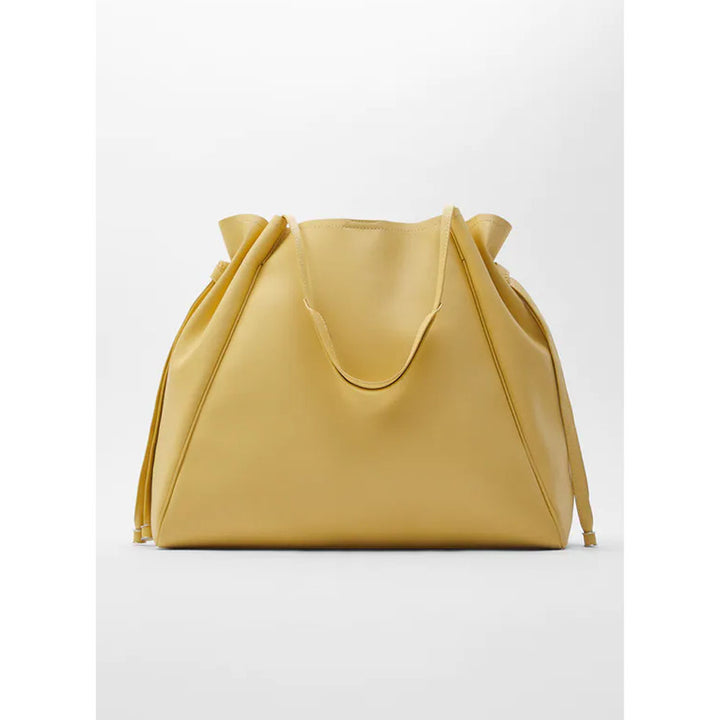 Zara- Side Knot Gathered Shopper Bag